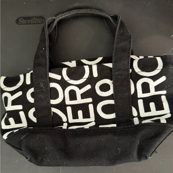 Black and White Logo Tote Bag - Picture 1 of 2